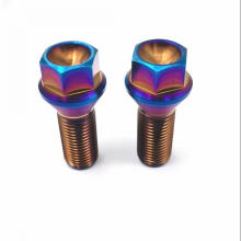 Anodizing titanium screw bolts